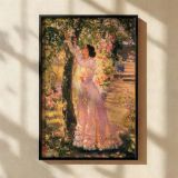 The Garden by Ethel Walker - Impressionist Woman Among Blooming Flowers canvas wall art - Image 2