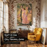 The Garden by Ethel Walker - Impressionist Woman Among Blooming Flowers canvas wall art - Image 3