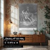 The Great Flood - Ark and Destruction by Gustave Dore canvas wall art