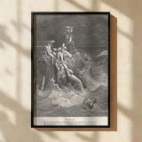 The Great Flood - Ark and Destruction by Gustave Dore canvas wall art - Image 2