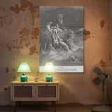 The Great Flood - Ark and Destruction by Gustave Dore canvas wall art - Image 5
