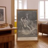 The Great Flood - Ark and Destruction by Gustave Dore canvas wall art - Image 7