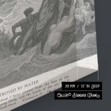The Great Flood by Gustave Dore - Genesis Engraving of Chaos, People and Animals Canvas Wall Art - Image 8