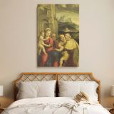 The Holy Family - Renaissance Religious Scene By Garofalo canvas wall art