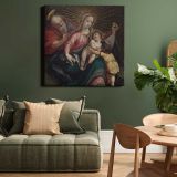 The Holy Family with Saint John the Baptist (La sagrada familia con San Juan Bautista) by Unidentified artist — alternate room view