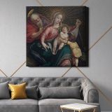 The Holy Family with Saint John the Baptist (La sagrada familia con San Juan Bautista) by Unidentified artist — alternate room view