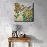 The House of Dr. Gachet in Auvers-sur-Oise (ca. 1872–1873) by PAUL CEZANNE — room mockup view 1