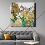 The House of Dr. Gachet in Auvers-sur-Oise (ca. 1872–1873) by PAUL CEZANNE — room mockup view 21