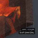 The Inspiration of Saint Matthew - Caravaggio Angel and Saint in Golden Light canvas wall art - Image 8