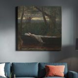 The Lady of Shalott [1862, Royal Academy of Arts, London, exhibition catalogue] — room mockup view 3