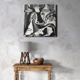 The Large Cow Lying Down (1929) print in high resolution by Ernst Ludwig Kirchner — room mockup view 1