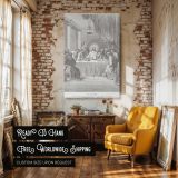 The Last Supper - Communion with Disciples by Gustave Dore canvas wall art - Image 3