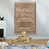 The Last Supper - Disciples and Jesus in Ornate Typography Scene canvas wall art - Image 2