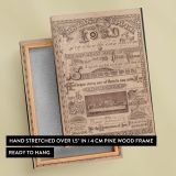 The Last Supper - Disciples and Jesus in Ornate Typography Scene canvas wall art - Image 6