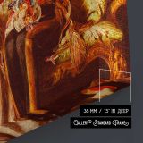 The Lion in Love by Abraham Solomon - canvas surface and wrapped edge detail
