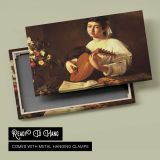The Lute Player by Caravaggio - canvas rear frame and hanging hardware