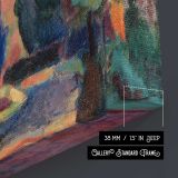 The Luxembourg Gardens by Henri Matisse - canvas surface and wrapped edge detail