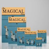 The Magical Story - Kids Reaching for Stars Illustration canvas wall art - Image 4