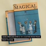 The Magical Story - Kids Reaching for Stars Illustration canvas wall art - Image 6