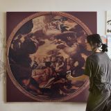 The Marriage of Cupid and Psyche by Abraham Bloemaert — room mockup view 3