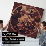 The Marriage of Cupid and Psyche by Abraham Bloemaert — room mockup view 4