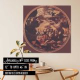 The Marriage of Cupid and Psyche by Abraham Bloemaert — room mockup view 6