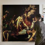 The Martyrdom of Saint Matthew by Caravaggio — room mockup view 3