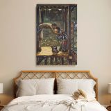 The Merciful Knight - Chivalrous Pre-Raphaelite Scene By Edward Burne-Jones canvas wall art