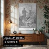 The Miraculous Catch of Fish - Sea of Galilee by Gustave Dore canvas wall art