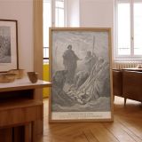 The Miraculous Catch of Fish - Sea of Galilee by Gustave Dore canvas wall art - Image 7