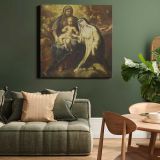 The Mystic Marriage of St Rose of Lima (1666 - 1670) by Lazzaro Baldi and anonymous — room mockup view 15