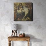 The Mystic Marriage of St Rose of Lima (1666 - 1670) by Lazzaro Baldi and anonymous — room mockup view 1