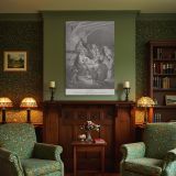 The Nativity - Birth of Christ Engraving by Gustave Dore canvas wall art - Image 4