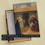 The Nativity - Mary, Joseph, and Baby Jesus in Sacred 15th-Century Scene By Zanobi Strozzi canvas wall art - Image 6