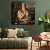 The Penitent Magdalene by Titian Tiziano Vecellio — alternate room view