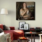 The Penitent Magdalene by Titian Tiziano Vecellio — alternate room view
