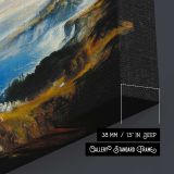 The Plains of Heaven by John Martin - canvas surface and wrapped edge detail
