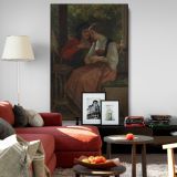 The Proposal - Romantic Lovers Scene in Classical Style By William Bouguereau canvas wall art