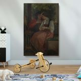 The Proposal - Romantic Lovers Scene in Classical Style By William Bouguereau canvas wall art - Image 2