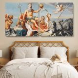 The Return of Neptune by John Singleton Copley — single-panel canvas in a bedroom