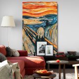 The Scream - Famous Emotional Expressionist Scene By Edvard Munch canvas wall art