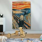 The Scream - Famous Emotional Expressionist Scene By Edvard Munch canvas wall art - Image 2