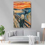 The Scream - Famous Emotional Expressionist Scene By Edvard Munch canvas wall art - Image 5