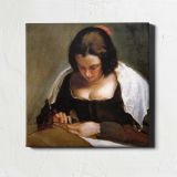 The Seamstress by Diego Velázquez — room mockup view 1