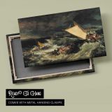 The Shipwreck by Joseph Mallord William Turner - canvas rear frame and hanging hardware