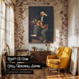 The Spanish Singer by Edouard Manet - Black Hat, White Sash, and Guitar Scene canvas wall art - Image 3