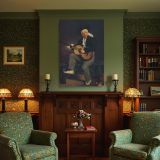 The Spanish Singer by Edouard Manet - Black Hat, White Sash, and Guitar Scene canvas wall art - Image 4