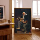 The Spanish Singer by Edouard Manet - Black Hat, White Sash, and Guitar Scene canvas wall art - Image 7