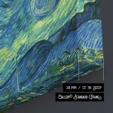 The Starry Night by Vincent van Gogh - canvas surface and wrapped edge detail