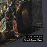The Surrender of Breda by Diego Velazquez - canvas surface and wrapped edge detail